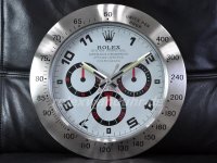 XXL Rolex Daytona Serie weiss Wanduhr