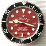 Rolex wanduhr ohne ticken vintage 13 inch Mineralglas