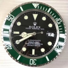 Rolex submariner wanduhr beleuchtet schwarz grün