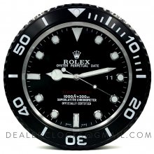 Rolex All Black Submariner Wanduhr on the impressive and popular