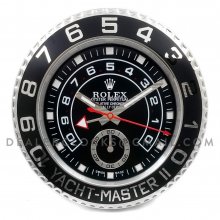 Rolex Yacht-Master II Wanduhr schwarzes Zifferblatt
