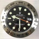XL Rolex Explorer II Wanduhr in schwarzes Zifferblatt
