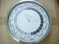 Patek Philippe World Time wanduhr Büro stahl Patek Philippe World Time wanduhr Büro stahl