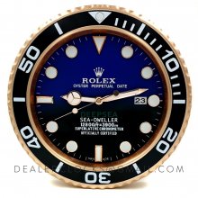 XL Rolex Sea-Dweller Deepsea Roségold Wanduhr