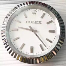 rolex no date wanduhr Stahl