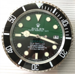 Rolex Deepsea D-green Silent scannende Wanduhr 34mm Rolex Deepsea D-green Silent scannende Wanduhr 34mm