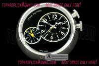 Louis Vuitton Tambour Style Wecker schwarz stahl 56mm Louis Vuitton Tambour Style Wecker schwarz stahl 56mm