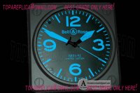 Bell & Ross vintage Schwarz blau Wanduhr 30 cm PVC Bell & Ross vintage Schwarz blau Wanduhr 30 cm PVC