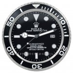 XL Rolex Submariner 116610 Schwarzes Wanduhr