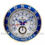 Rolex Yacht-Master II Roségold Wanduhr weißes Zifferblatt Rolex Yacht-Master II Roségold Wanduhr weißes Zifferblatt