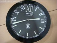 Cartier Wanduhr schwarzes Zifferblatt PVD Cartier Wanduhr schwarzes Zifferblatt PVD
