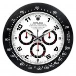 Rolex Daytona Racing Series Wanduhr in DLC schwarz