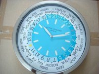 Patek Philippe World Time wanduhr stadt Hellblau Patek Philippe World Time wanduhr stadt Hellblau