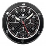 Hublot Wanduhr Big Bang Serie Carbon Fibre Chronographen schwarzes Zifferblatt Hublot Wanduhr Big Bang Serie Carbon Fibre Chronographen schwarzes Zifferblatt