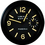 Panerai Wanduhr Pam 026 Serie schwarzes Zifferblatt